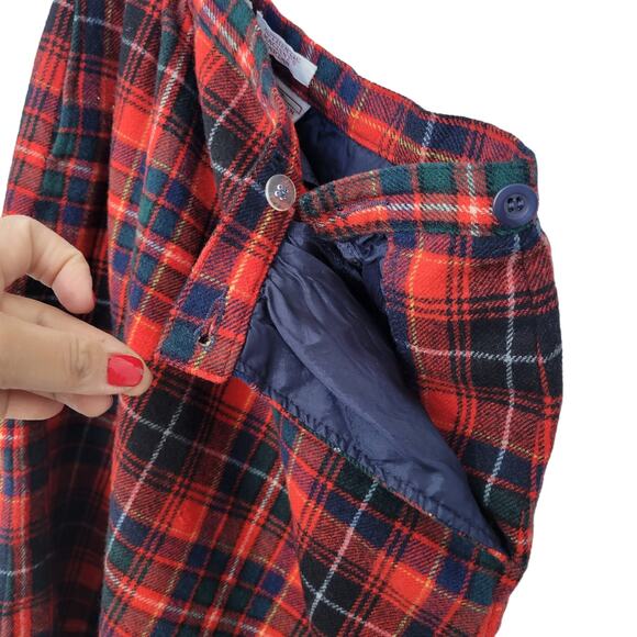 Vintage Pendleton Authentic Macinnes 100% Virgin Wool Plaid Petite Skirt Sz US 8 - Picture 11 of 13